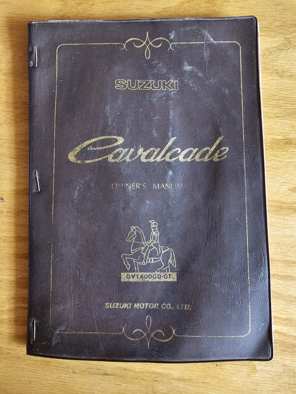 Vintage OEM 1985 Suzuki Cavalcade GV1400GD GT Owner's Manual WITH Wiring Diagram